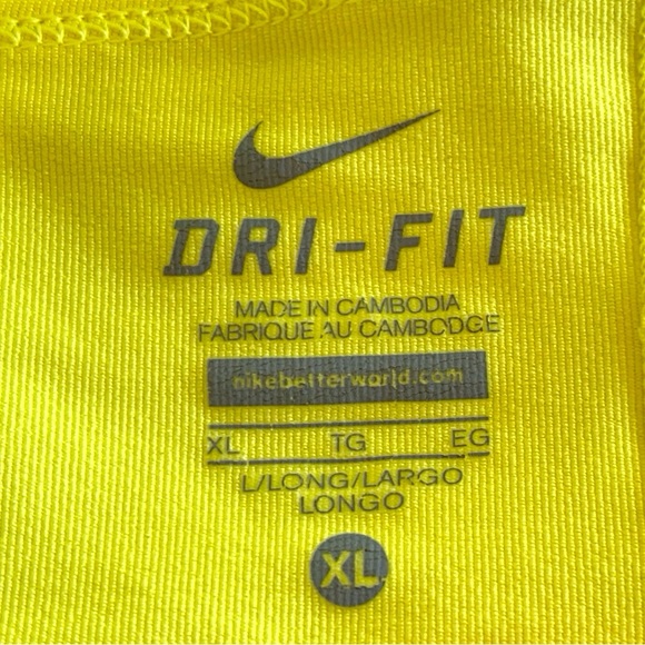 NIKE DRI-FIT BRIGHT YELLOW TENNIS, PICKLEBALL, GOLF SKORT. WOMEN’S SIZE X-LARGE - Picture 4 of 6